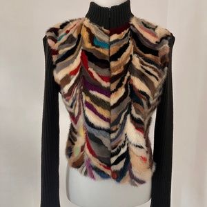 Vintage Mink and Wool Sweater/Jacket